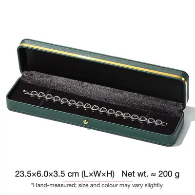 Rounded Gold-Edge PU Leather Jewellery Box — Ring, Pendant, Bangle & Bracelet Cases