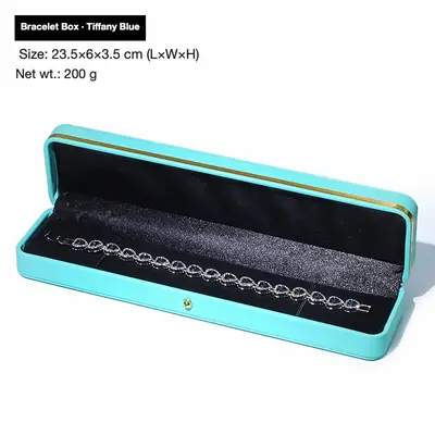 Rounded Gold-Edge PU Leather Jewellery Box — Ring, Pendant, Bangle & Bracelet Cases