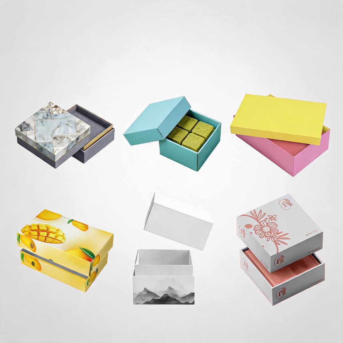 Two-Piece Gift Box / Custom Packaging Box / Greyboard, Two-Piece Gift Box / Custom Packaging Box / Art Paper, Two-Piece