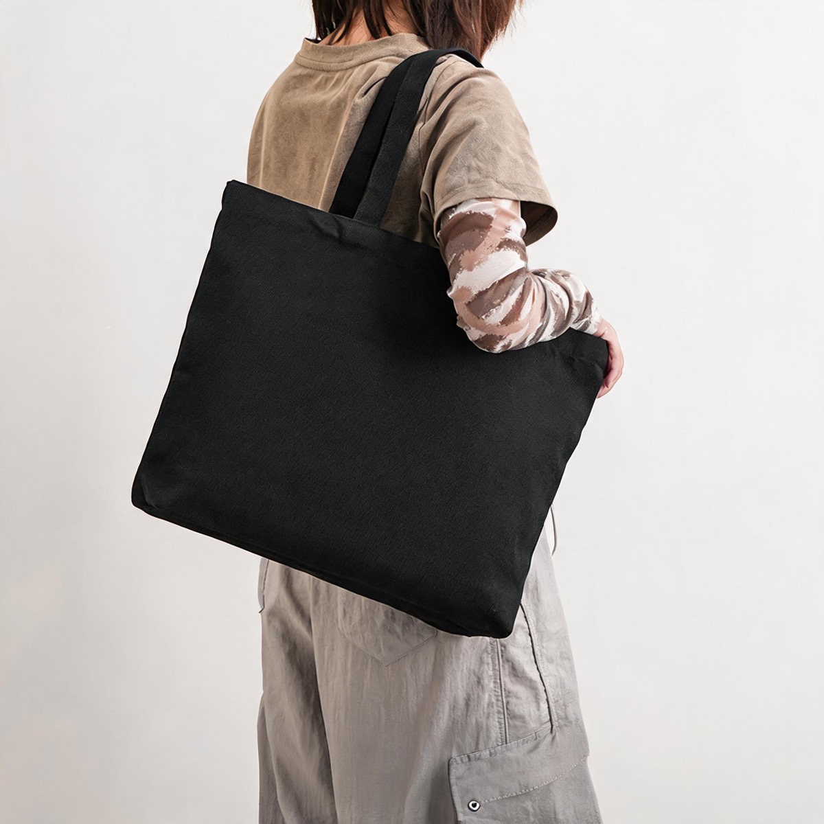 Black Landscape - Size 45 x 34 x 10 (12 oz Blank In-Stock) / 12 oz Poly-Cotton Canvas