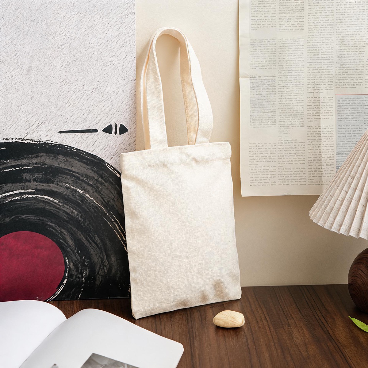 Beige Portrait - Size 20 x 25 (10 oz Blank In-Stock) / 12 oz Poly-Cotton Canvas