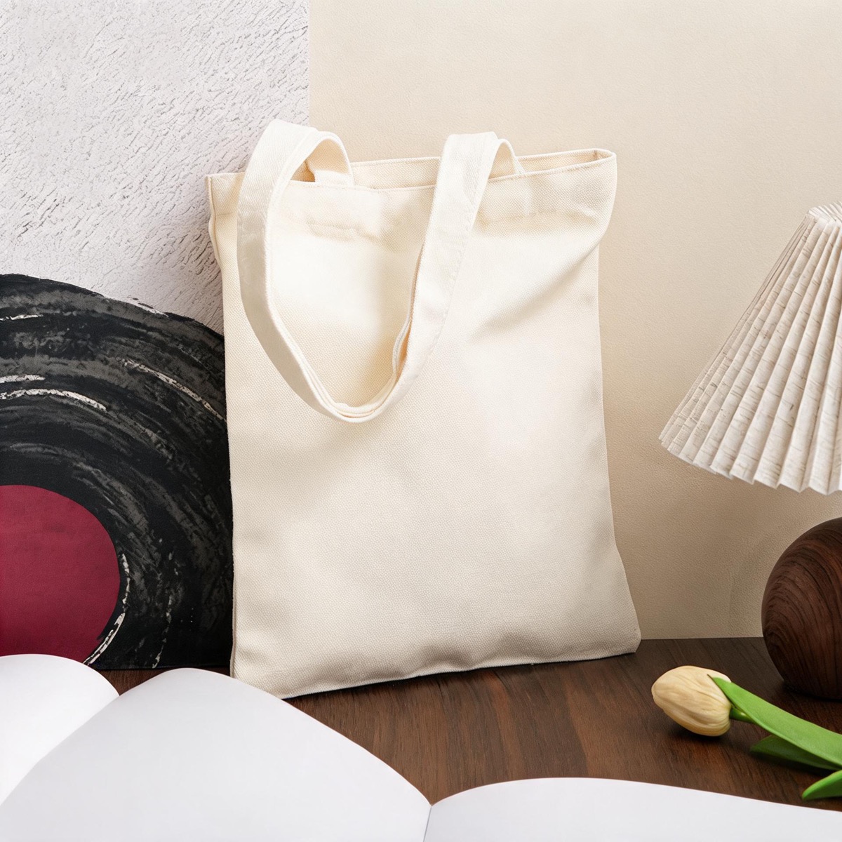 Beige Portrait - Size 34 x 38 (10 oz Blank In-Stock) / 12 oz Poly-Cotton Canvas