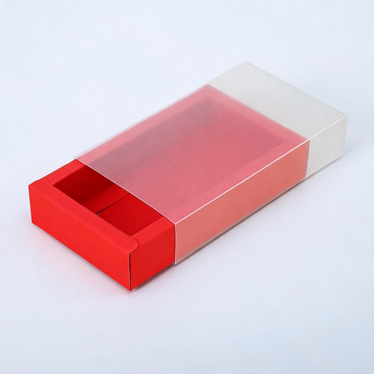 Frosted + Red Card / 6.5 x 6.5 x 3cm, Frosted + Red Card / 24.5 x 14 x 8.5cm, Frosted + Red Card / 15 x 8 x 4cm