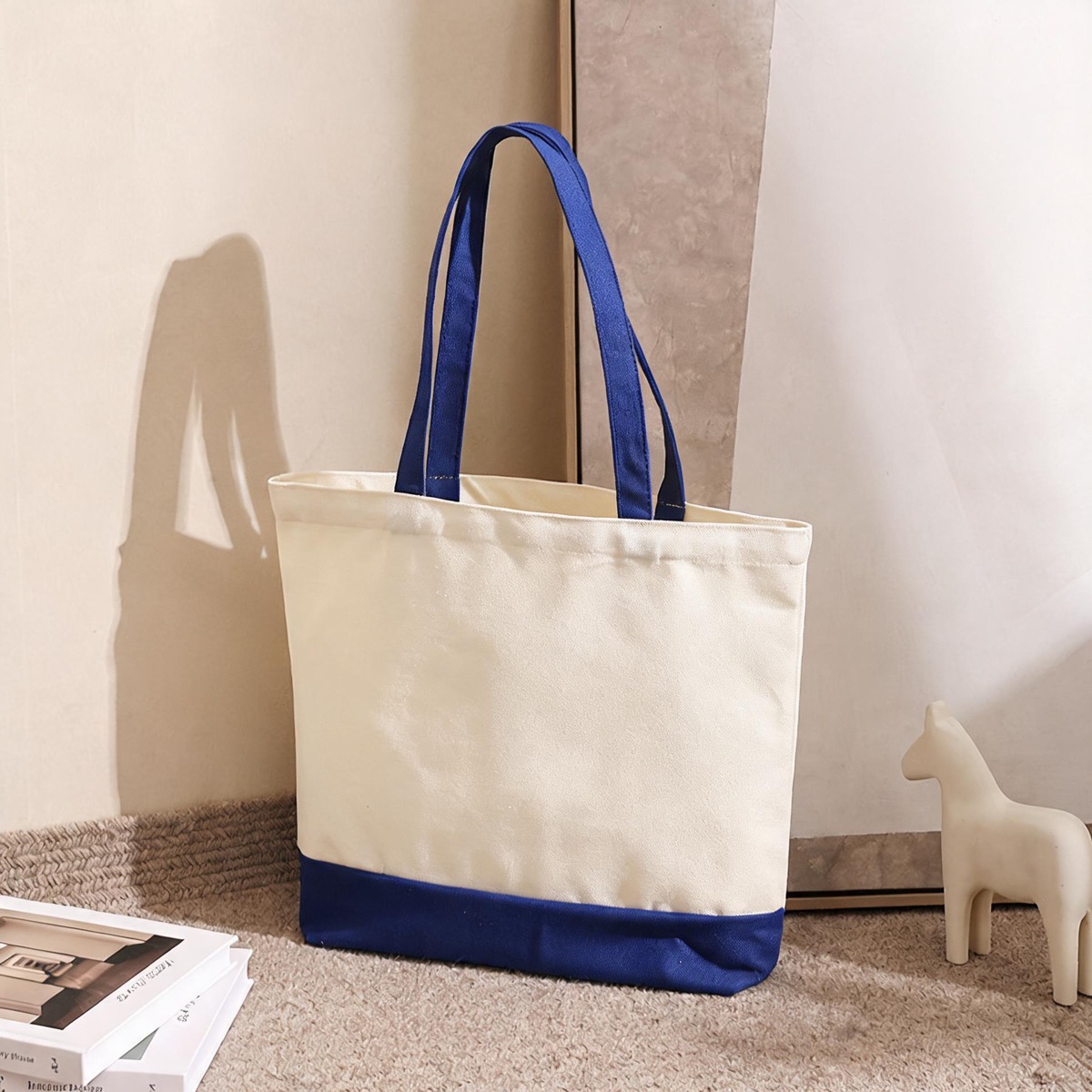 Blue Contrast Base - 12 oz Heavy Poly-Cotton - Size 40 x 35 x 10 / 12 oz Poly-Cotton Canvas
