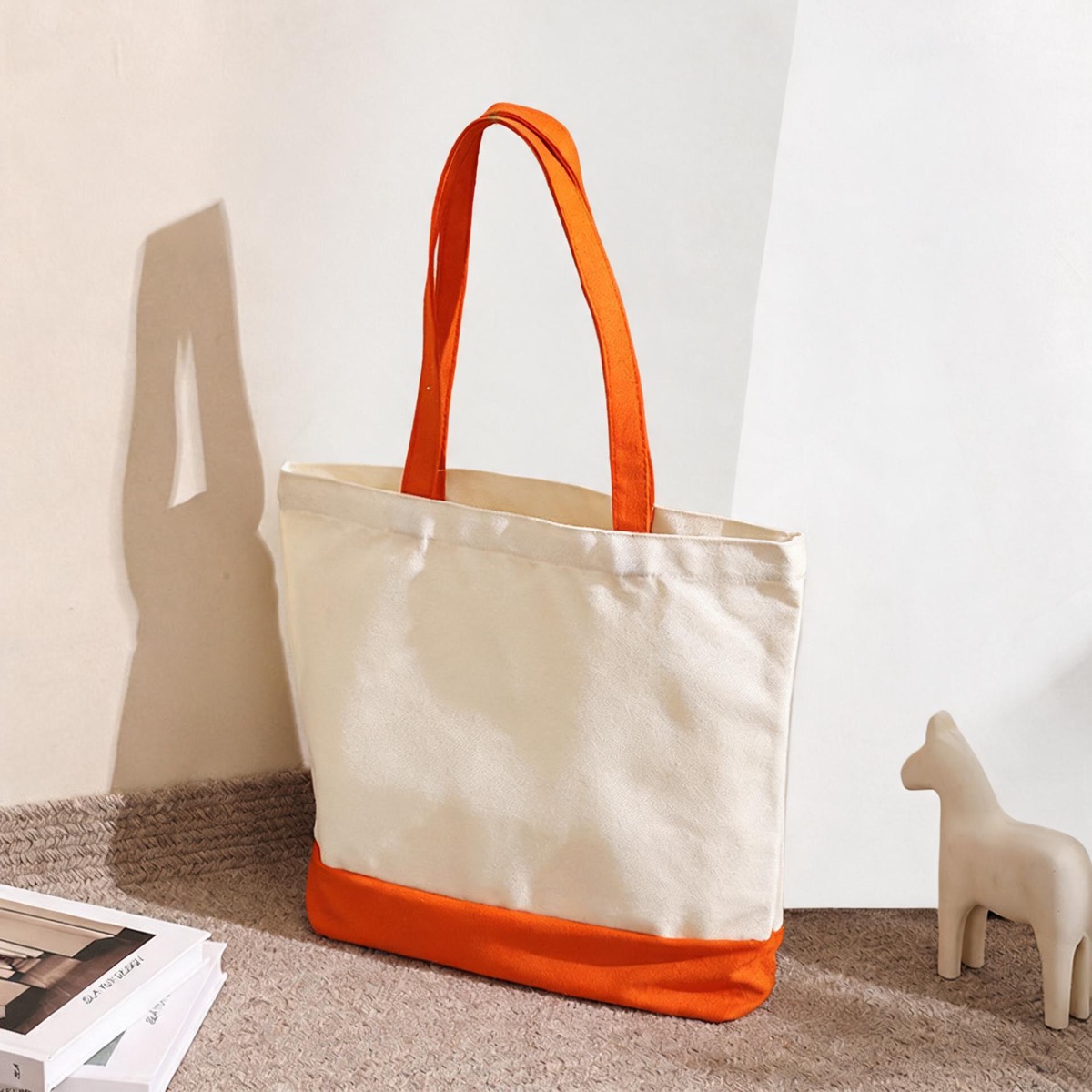 Orange Contrast Base - 12 oz Heavy Poly-Cotton - Size 40 x 35 x 10 / 12 oz Poly-Cotton Canvas