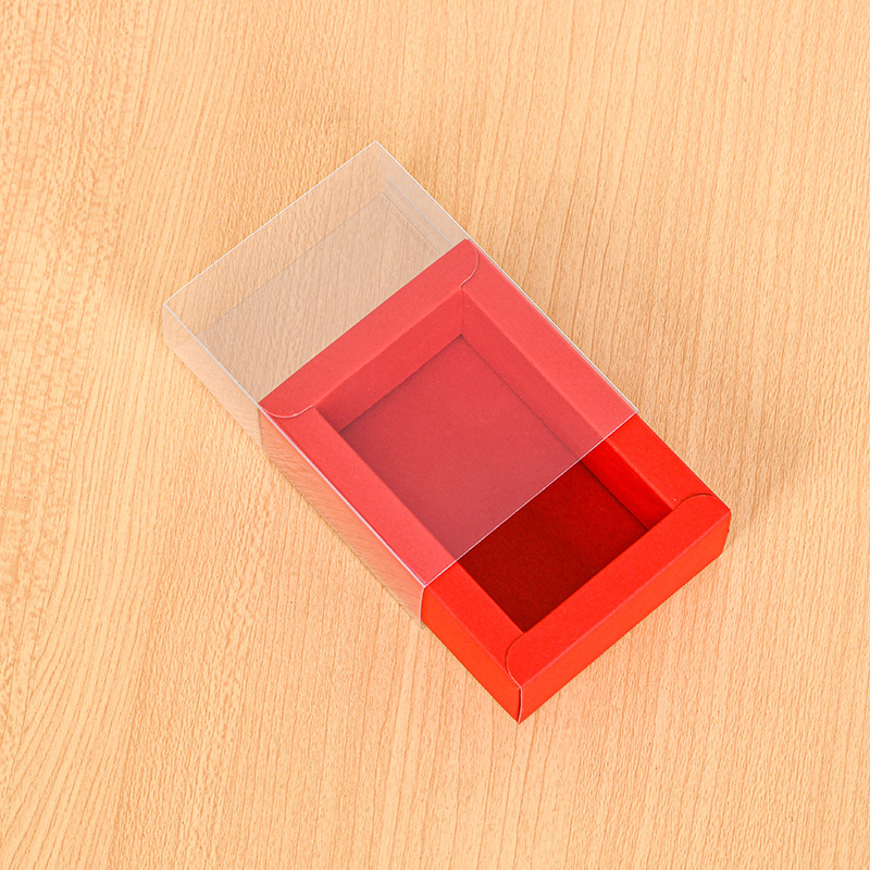 Clear + Red Card / Inner 8x5x3cm, Clear + Red Card / Inner 20x10x6cm