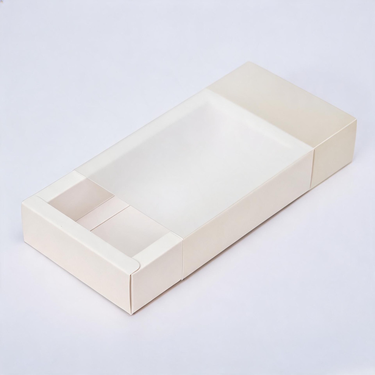 Frosted + White Card / 18 x 10 x 6cm, Frosted + White Card / 6.5 x 6.5 x 3cm, Frosted + White Card / 25.5 x 15 x 9cm