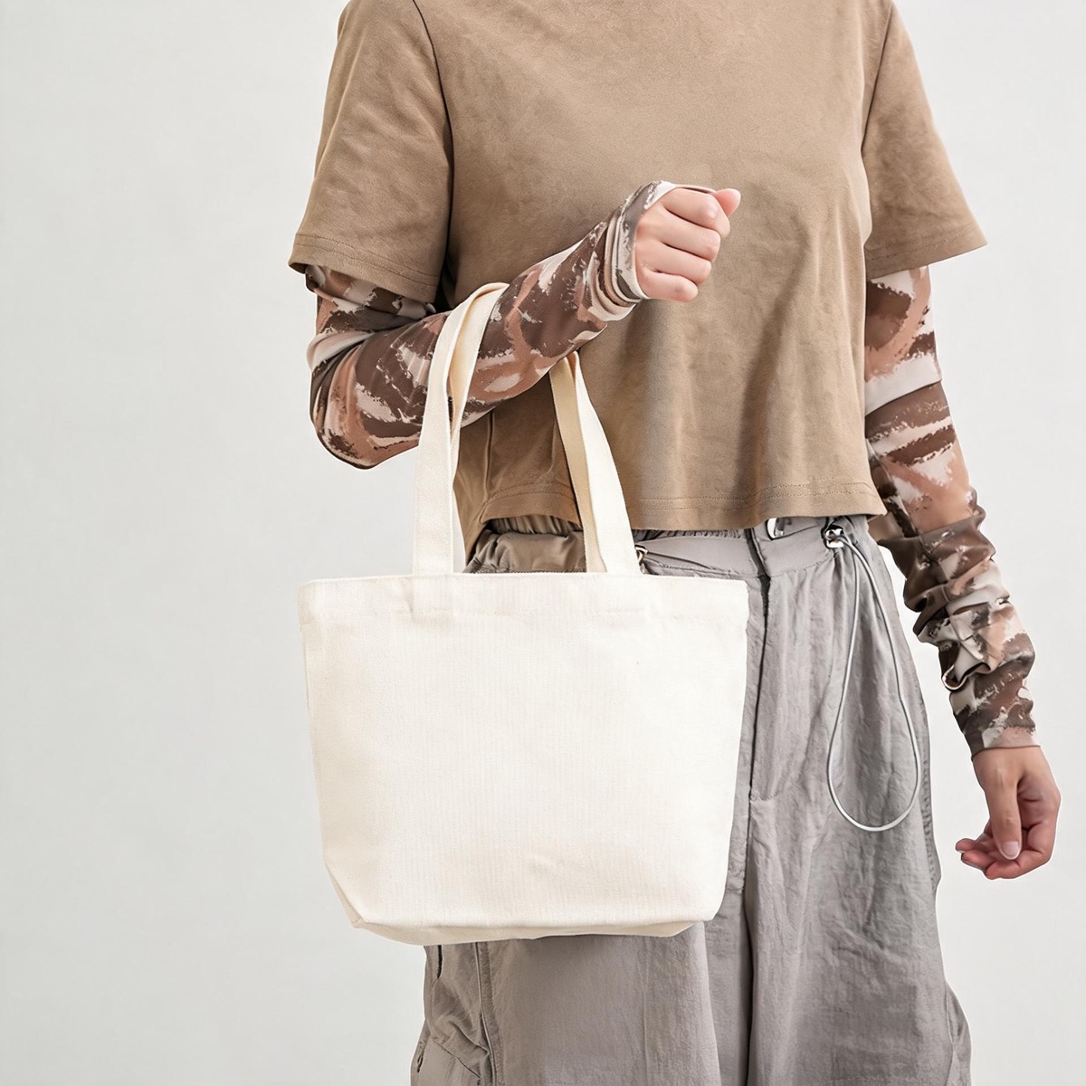 Beige Landscape - Size 30 x 20 x 10 (12 oz Blank In-Stock) / 12 oz Poly-Cotton Canvas