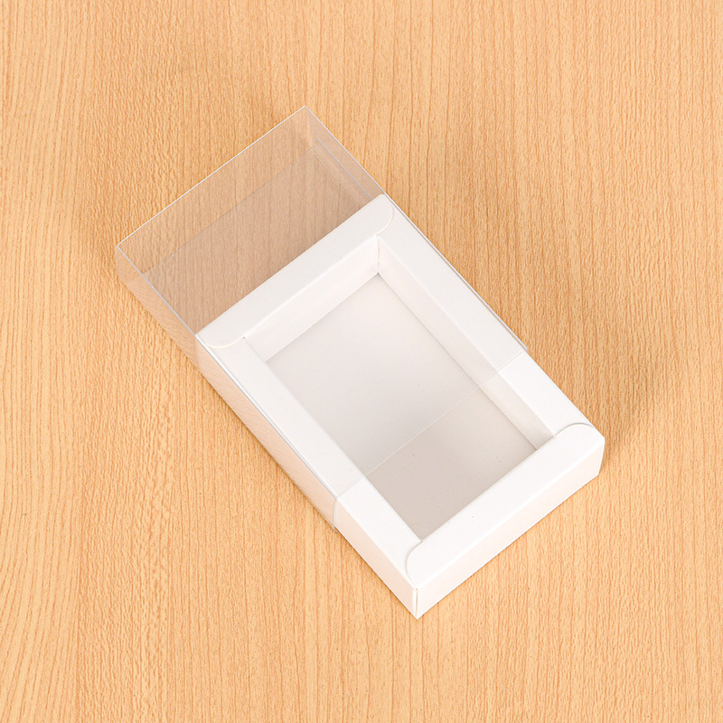 Clear + White Card / Inner 8x5x3cm, Clear + White Card / Inner 19x14x5.2