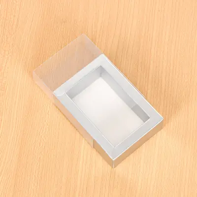 Foil-Stamped Drawer Box with PVC Window — Bookmark & Small Gift Packaging
