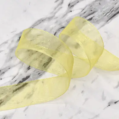 Sheer Organza Ribbon — Floral & Gift Wrap Voile, 45.7 m Roll