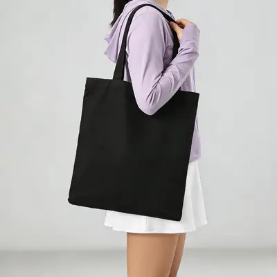 Blank Cotton Canvas Bag — In-Stock Plain Tote for Logo Printing