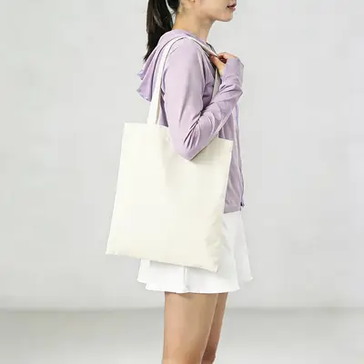 Blank Cotton Canvas Bag — In-Stock Plain Tote for Logo Printing