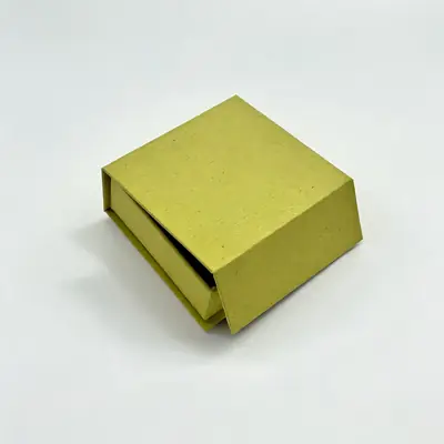 Slim Book-Style Jewelry Box —  Textured Paper Case