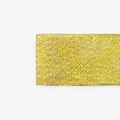 Metallic Glitter Ribbon — Gold & Silver Lurex Gift Trim