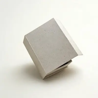 Slim Book-Style Jewelry Box —  Textured Paper Case