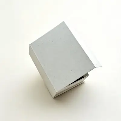 Slim Book-Style Jewelry Box —  Textured Paper Case