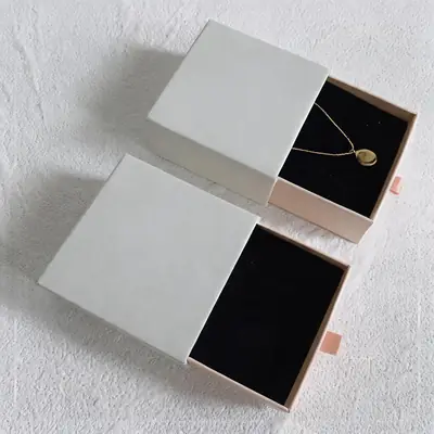 Jewelry Drawer Box — Marble & Matte Finish Retail Display Packaging