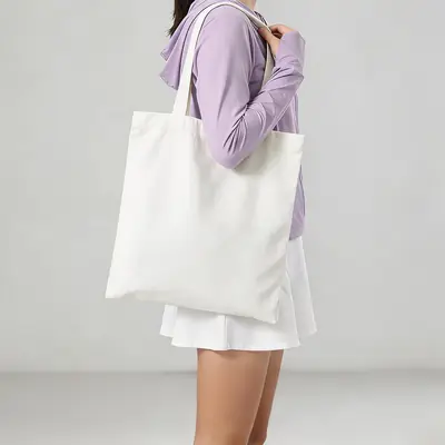 Blank Cotton Canvas Bag — In-Stock Plain Tote for Logo Printing