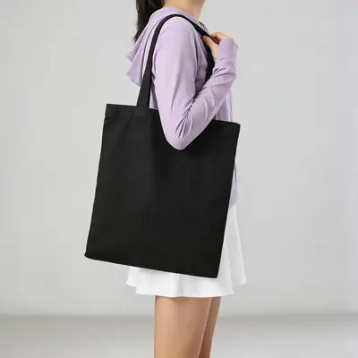 Blank Cotton Canvas Bag — In-Stock Plain Tote for Logo Printing