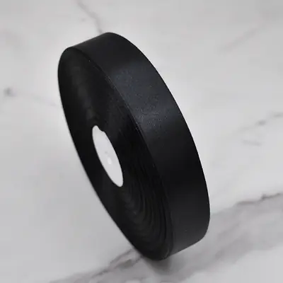 Custom Logo Printed Ribbon — 25 mm x 91 m Branded Satin