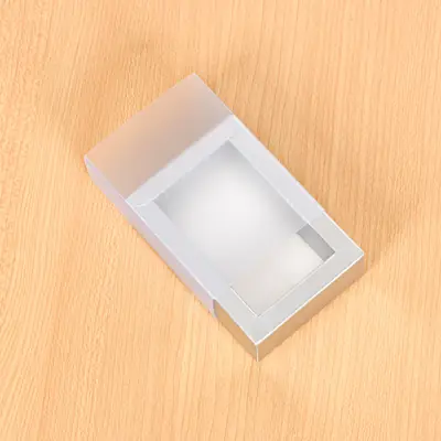 Foil-Stamped Drawer Box with PVC Window — Bookmark & Small Gift Packaging