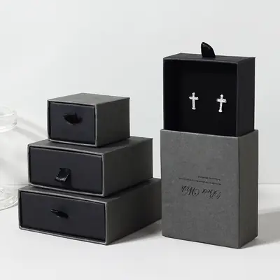 Jewelry Drawer Box — Marble & Matte Finish Retail Display Packaging
