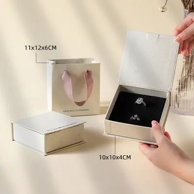 Jewelry Drawer Box — Marble & Matte Finish Retail Display Packaging