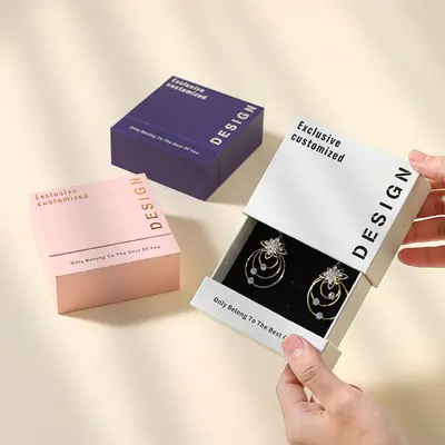 Jewelry Drawer Box — Marble & Matte Finish Retail Display Packaging