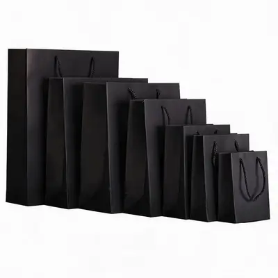 Thickened White Card Paper Gift Bag — Kraft & Laminated Shopping Tote