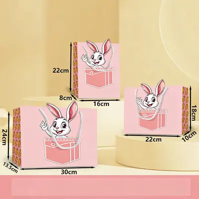 Thickened White Card Paper Gift Bag — Kraft & Laminated Shopping Tote