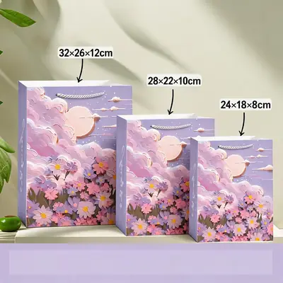 Thickened White Card Paper Gift Bag — Kraft & Laminated Shopping Tote