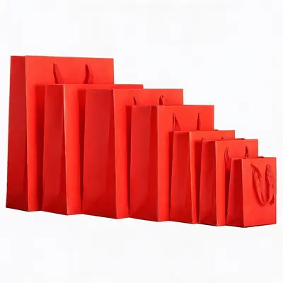 Thickened White Card Paper Gift Bag — Kraft & Laminated Shopping Tote