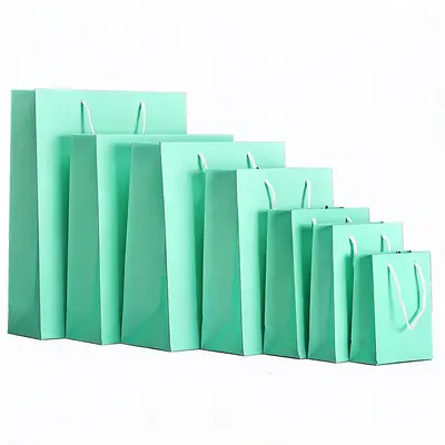 Thickened White Card Paper Gift Bag — Kraft & Laminated Shopping Tote